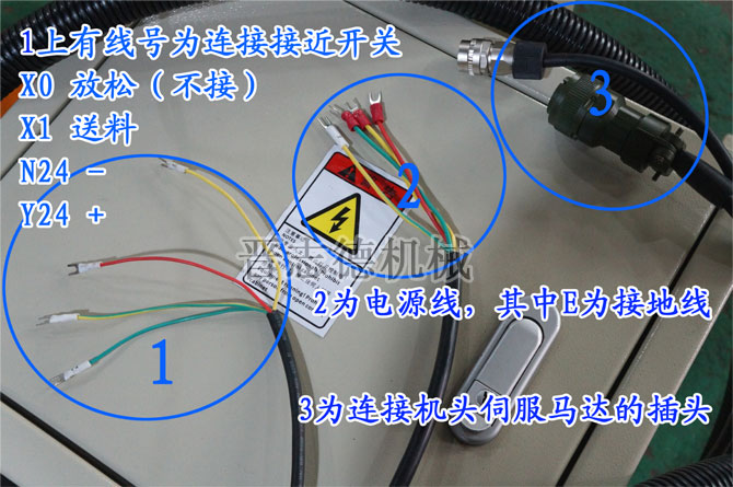 NC送料機電控連接